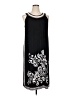 Catherines Graphic Black Casual Dress Size 0X - photo 1