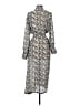 Good American 100% Polyester Silver Casual Dress Size XS (0) - photo 2