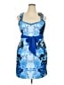 Boston Proper Paisley Blue Cocktail Dress Size 5X - photo 1