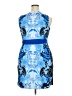 Boston Proper Paisley Blue Cocktail Dress Size 5X - photo 2