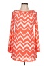 West Loop Chevron-herringbone Orange Casual Dress Size L - photo 1