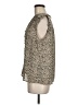 Eclair Animal Print Tan Sleeveless Blouse Size M - photo 5