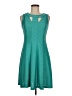 En Focus Studio Chevron-herringbone Teal Cocktail Dress Size 6 - photo 1