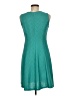 En Focus Studio Chevron-herringbone Teal Cocktail Dress Size 6 - photo 2