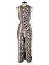 Banana Republic 100% Polyester Silver Jumpsuit Size 8 - photo 2