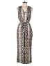 Banana Republic 100% Polyester Silver Jumpsuit Size 8 - photo 1