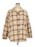Shein Curve Plaid Tan Coat Size 3X - photo 1