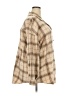 Shein Curve Plaid Tan Coat Size 3X - photo 4