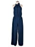 Maggy London 100% Polyester Solid Blue Jumpsuit Size 8 - photo 1