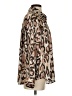 Smythe 100% Polyester Animal Print Brown Long Sleeve Blouse Size S - photo 4