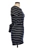 Unbranded Stripes Black Casual Dress Size L - photo 4