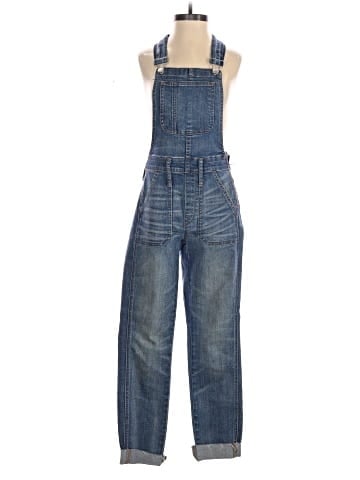 Madewell Skinny Overalls in Kemp Wash (view 1)