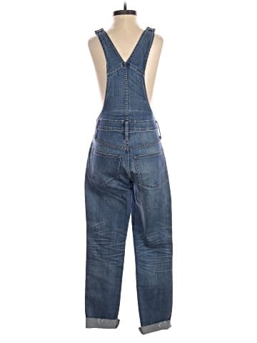 Madewell Skinny Overalls in Kemp Wash (view 2)