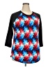 Lularoe Black 3/4 Sleeve Top Size 2X - photo 1