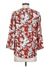Fun2Fun 100% Rayon Red 3/4 Sleeve Blouse Size S - photo 2