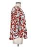 Fun2Fun 100% Rayon Red 3/4 Sleeve Blouse Size S - photo 4