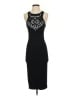 Express 100% Cotton Graphic Black Cocktail Dress Size S - photo 1