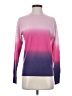 Aqua 100% Cashmere Color Block Purple Cashmere Pullover Sweater Size S - photo 1
