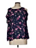 Iz Byer 100% Polyester Blue Sleeveless Blouse Size L - photo 1