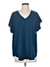 Jodifl 100% Polyester Blue Short Sleeve Top Size S - photo 1