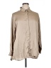 Old Navy 100% Polyester Solid Tan Long Sleeve Blouse Size XL - photo 1