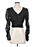 B. Original By Shoe Fly 100% Polyester Black Long Sleeve Blouse Size S - photo 1