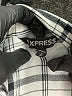 Express Plaid Gray 3/4 Sleeve Blouse Size M - photo 7