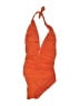 Unbranded Solid Orange One Piece Swimsuit Size 4 - photo 1