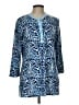 J. McLaughlin Blue 3/4 Sleeve Blouse Size L - photo 1