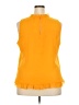 Ann Taylor 100% Polyester Orange Sleeveless Blouse Size XXL - photo 2