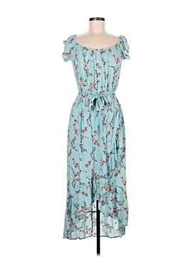 slim fit dress slacks Xhilaration Floral Off the Shoulder Drawstring Waist Maxi Dress- Size  The  Saved Collection