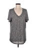 Athleta Gray Short Sleeve Top Size L - photo 1