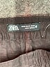 Zara 100% Metallic Black Casual Pants Size XS - photo 7