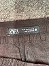 Zara 100% Metallic Black Casual Pants Size XS - photo 8