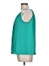 Ann Taylor LOFT 100% Polyester Teal Sleeveless Blouse Size L (petite) - photo 5