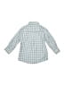 Bella Bliss 100% Cotton Checkered-gingham Blue Long Sleeve Button-Down Shirt Size 3 - photo 2