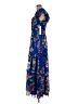 Aqua 100% Polyester Tropical Blue Cocktail Dress Size M - photo 5