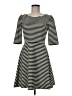 Pixley Stripes Black Casual Dress Size M - photo 1
