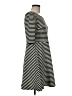 Pixley Stripes Black Casual Dress Size M - photo 4