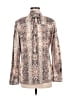 ALLSAINTS Animal Print Ivory Long Sleeve Blouse Size 6 - photo 2