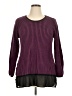 Assorted Brands Checkered-gingham Purple Pullover Sweater Size XL - photo 1