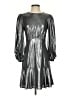 Eliza J Metallic Silver Cocktail Dress Size 4 - photo 1