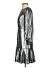 Eliza J Metallic Silver Cocktail Dress Size 4 - photo 5