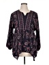 Style&Co 100% Polyester Paisley Black 3/4 Sleeve Blouse Size 0X - photo 1