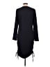 Shein Solid Black Casual Dress Size 12 - photo 2