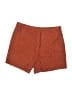 Shein Chevron-herringbone Orange Shorts Size 8 - 10 - photo 2