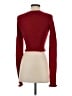 Something Navy 100% Wool Red Wool Cardigan Size XS - photo 2