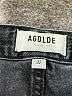 AGOLDE 100% Cotton Hearts Black Denim Shorts Size 32 waist - photo 3