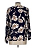 Allison Joy 100% Rayon Blue Long Sleeve Blouse Size L - photo 2