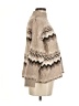 Cliche Chevron-herringbone Tan Turtleneck Sweater Size M - photo 4